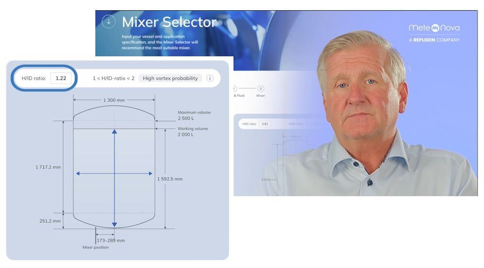 Make a quick vessel sketch with the Mixer Selector.